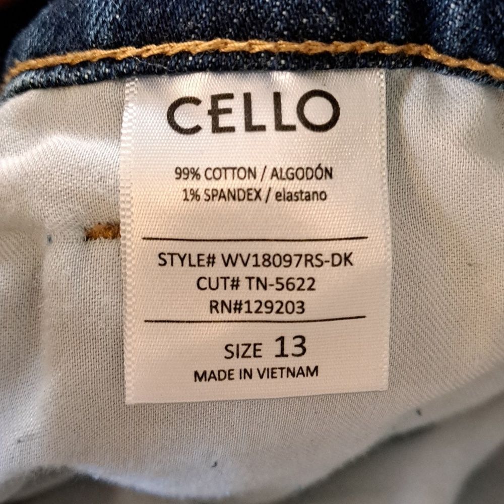 Cello HIGH RISE STRAIGHT LEG PATCHWORK JEANS 13 - Picture 14 of 14